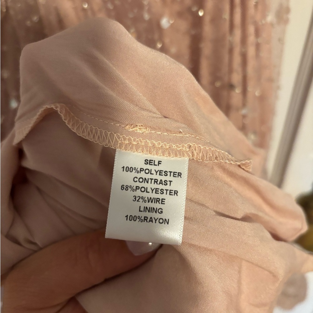 New York & Company Blush Sequin Midi Dress - Picture 3 of 3